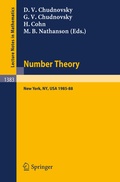 Cover: Number Theory - Springer