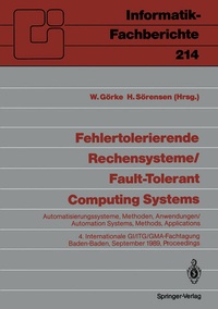 Enlarge image Cover: Fehlertolerierende Rechensysteme / Fault-tolerant Computing Systems - Springer
