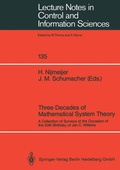 Cover: Three Decades of Mathematical System Theory - Springer