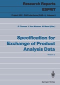 Cover: Specification for Exchange of Product Analysis Data - Springer