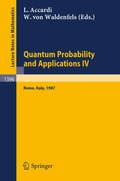 Cover: Quantum Probability and Applications IV - Springer