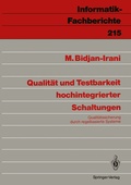 Cover: Qualit&auml;t und Testbarkeit hochintegrierter Schaltungen - Springer