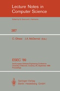 Cover: ESEC '89 - Springer