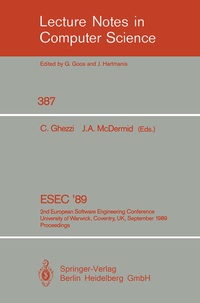 Enlarge image Cover: ESEC '89 - Springer