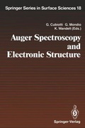 Cover: Auger Spectroscopy and Electronic Structure - Springer