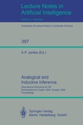 Cover: Analogical and Inductive Inference - Springer