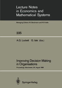 Abbildung von: Improving Decision Making in Organisations - Springer
