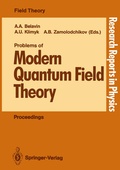 Cover: Problems of Modern Quantum Field Theory - Springer