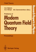 Cover: Problems of Modern Quantum Field Theory - Springer