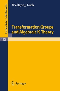 Abbildung von: Transformation Groups and Algebraic K-Theory - Springer