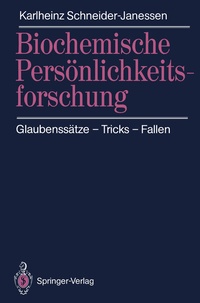 Abbildung von: Biochemische Persönlichkeitsforschung - Springer