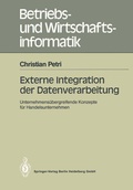 Cover: Externe Integration der Datenverarbeitung - Springer