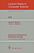 Cover: Interactive Relational Database Design - Springer