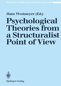 Cover: Psychological Theories from a Structuralist Point of View - Springer