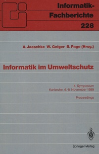 Abbildung von: Informatik im Umweltschutz - Springer