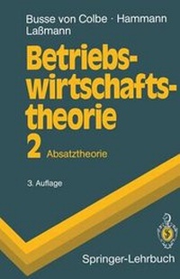 Enlarge image Cover: Betriebswirtschaftstheorie - Springer