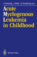 Cover: Acute Myelogenous Leukemia in Childhood - Springer