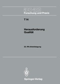 Cover: Herausforderung Qualit&auml;t - Springer