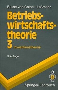 Enlarge image Cover: Betriebswirtschaftstheorie - Springer