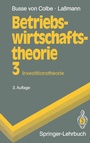 Cover: Betriebswirtschaftstheorie - Springer