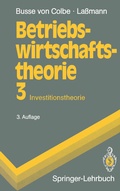 Cover: Betriebswirtschaftstheorie - Springer