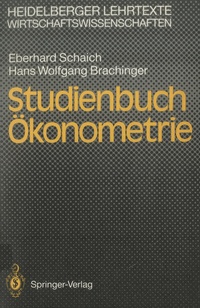 Abbildung von: Studienbuch Ökonometrie - Springer