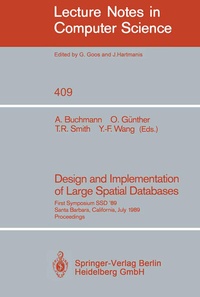 Enlarge image Cover: Design and Implementation of Large Spatial Databases - Springer