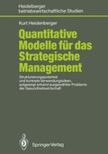 Cover: Quantitative Modelle f&uuml;r das Strategische Management - Springer