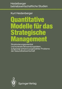 Enlarge image Cover: Quantitative Modelle für das Strategische Management - Springer