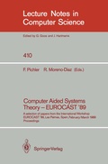 Cover: Computer Aided Systems Theory - EUROCAST '89 - Springer
