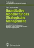 Cover: Quantitative Modelle f&uuml;r das Strategische Management - Springer