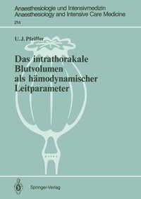 Abbildung von: Das intrathorakale Blutvolumen als hämodynamischer Leitparameter - Springer