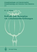 Cover: Kolloide und Resorption von Lokalanaesthesiel&ouml;sungen - Springer