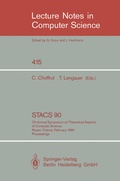 Cover: STACS 90 - Springer