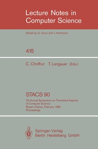 Enlarge image Cover: STACS 90 - Springer