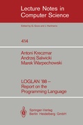 Cover: LOGLAN '88 - Report on the Programming Language - Springer