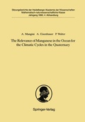 Cover: The Relevance of Manganese in the Ocean for the Climatic Cycles in the Quaternary - Springer