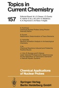Cover: Chemical Applications of Nuclear Probes - Springer