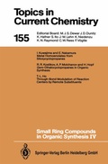 Cover: Small Ring Compounds in Organic Synthesis IV - Springer