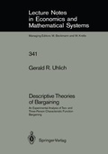 Cover: Descriptive Theories of Bargaining - Springer