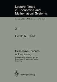 Enlarge image Cover: Descriptive Theories of Bargaining - Springer