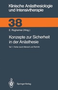 Cover: Konzepte zur Sicherheit in der An&auml;sthesie - Springer