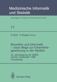 Abbildung von: Biometrie und Informatik - neue Wege zur Erkenntnisgewinnung in der Medizin - Springer