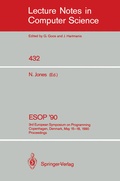 Cover: ESOP '90 - Springer