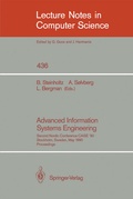 Cover: Advanced Information Systems Engineering - Springer