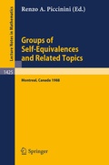 Cover: Groups of Self-Equivalences and Related Topics - Springer