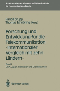 Abbildung von: Forschung und Entwicklung für die Telekommunikation - Internationaler Vergleich mit zehn Ländern - - Springer