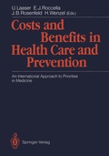 Cover: Costs and Benefits in Health Care and Prevention - Springer