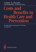 Cover: Costs and Benefits in Health Care and Prevention - Springer