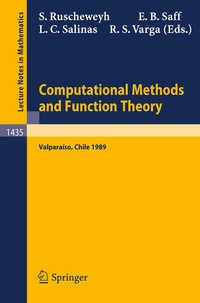 Enlarge image Cover: Computational Methods and Function Theory - Springer